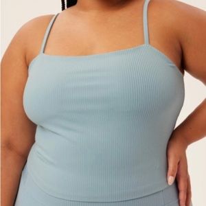 Girlfriend Collective Mist Rib Devon Compressive Cami